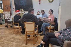 Charnley House Care home Hyde has visit from Brass Band