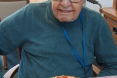 National Pizza Day celebrations nursing home in Hyde