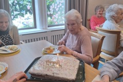 birthday celebrations at Charnley House care home in Hyde