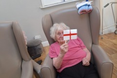 getting ready for the England match 