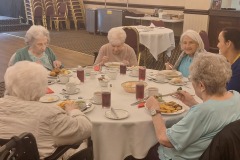 Seniors lunch at Oaklands Hall, Hyde