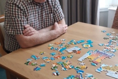 Jigsaw time at care home Hyde
