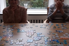 Jigsaw time at care home Hyde