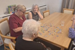 Jigsaws at care home in Hyde