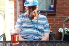 Men's hour in the care home garden