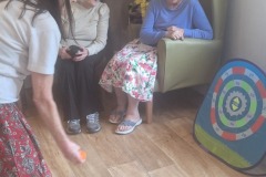 Charnley House residents enjoying their version of the Olympics