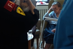 Rabbit visit to care home in Hyde