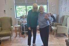 Singing and dancing at Charnley House care home in Hyde