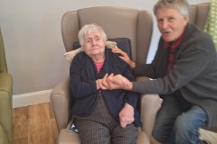 Singing and dancing at Charnley House care home in Hyde