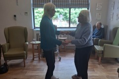 Singing and dancing at Charnley House care home in Hyde