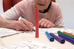 Christmas colouring at Charnley House care home Hyde