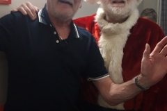 A visit from Father Christmas at Charnley House nursing home in Hyde