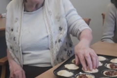 Making mince pies at Charnley House care home Hyde