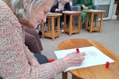 colouring in the conservatory care home in Hyde