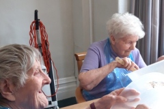 Blueberry muffin day at Charnley House care home in Hyde