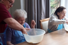 Blueberry muffin day at Charnley House care home in Hyde