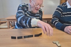 Dominoes at Charnley House residential care home in Hyde