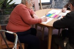 Valentines Day activities at Bank House Close care home Chesterfield