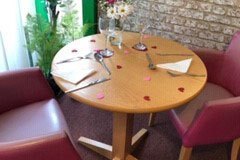 Valentines Day activities at Bank House Close care home Chesterfield