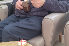 St Georges Day cupcakes at care home in Hyde