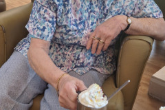 St Georges Day cupcakes at care home in Hyde