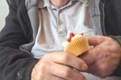 St Georges Day cupcakes at care home in Hyde