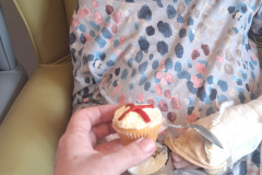 St Georges Day cupcakes at care home in Hyde