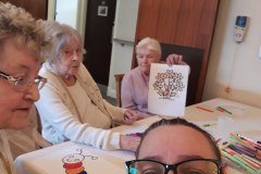 Colouring at care home Hyde