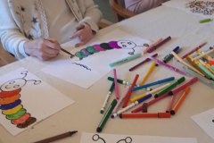 Colouring at care home Hyde