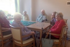 Jigsaw making at care home Hyde