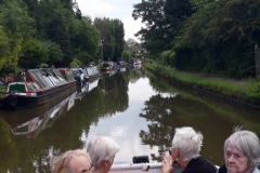 Boat trip for residents at residential home Hyde