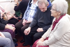Boat trip for residents at residential home Hyde