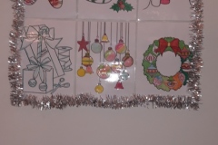 Residents artwork and decorations at Charnley House care home in Hyde