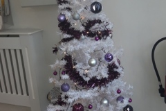 Christmas trees at Charnley House nursing home in Hyde