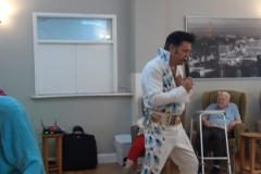 Elvis visits Charnley House care home in Hyde