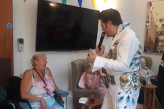 Elvis visits Charnley House care home in Hyde