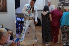 Elvis visits Charnley House care home in Hyde