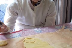 Baking biscuits at Charnley House care home in Hyde