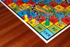 Playing snakes and ladders at nursing home Hyde