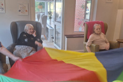 Balloon fun at Charnley House care home in Hyde