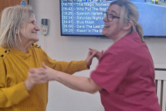 Dancing at Charnley House care home in Hyde