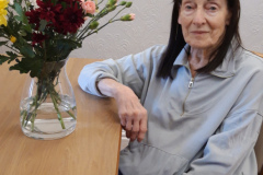 Flower arranging at Charnley House care home in Hyde