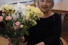Flower arranging at Charnley House care home in Hyde
