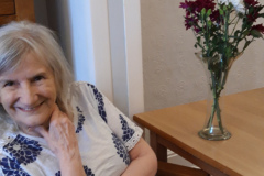 Flower arranging at Charnley House care home in Hyde