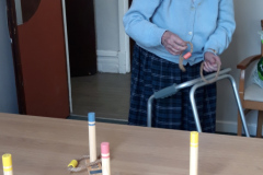 Ring toss at Charnley House care home in Hyde