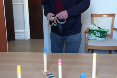 Ring toss at Charnley House care home in Hyde