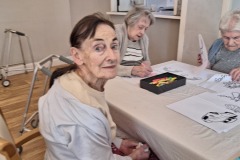 Colouring at Charnley House care home in Manchester