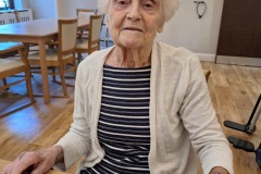 Making trifles at Charnley House care home in Hyde, Greater Manchester
