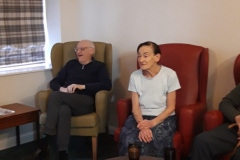 Global Movie Day at nursing home in Hyde, Greater Manchester