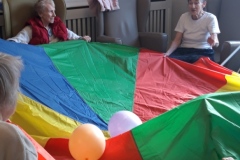 Balloon fun at Charnley House nursing home in Hyde